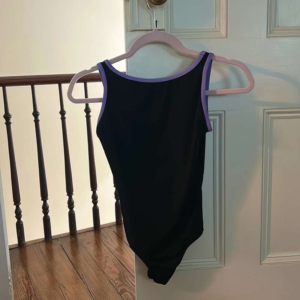 Maria low back boat neck leotard